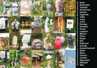 Katalogtitel 2009: Fotos einiger Skulpturen und Namensliste der Künstler/innen