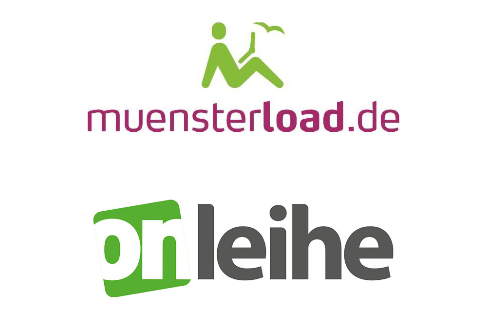 Logos von muensterload.de und Onleihe