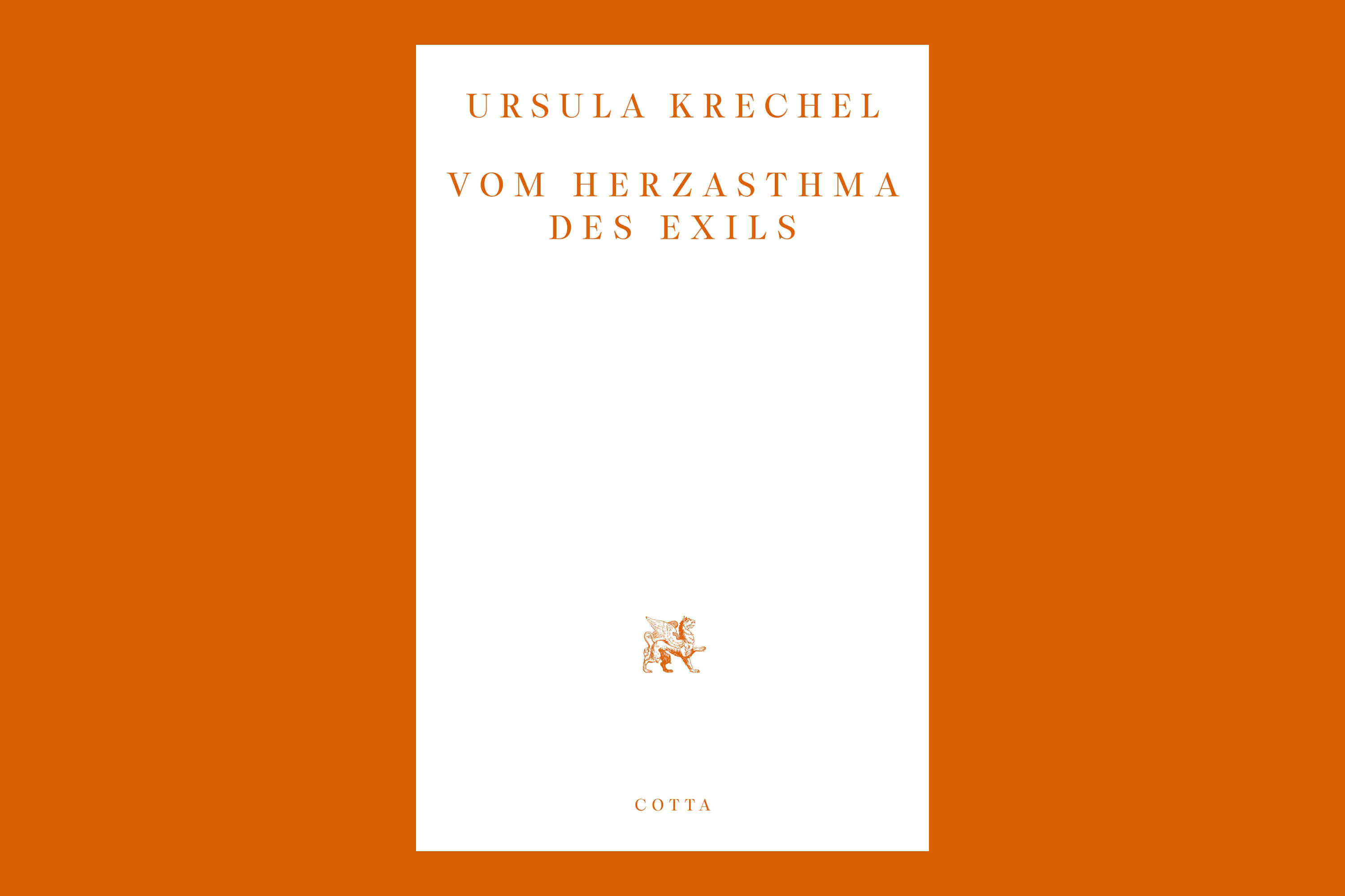 Cover Krechel Vom Herzasthma des Exils
