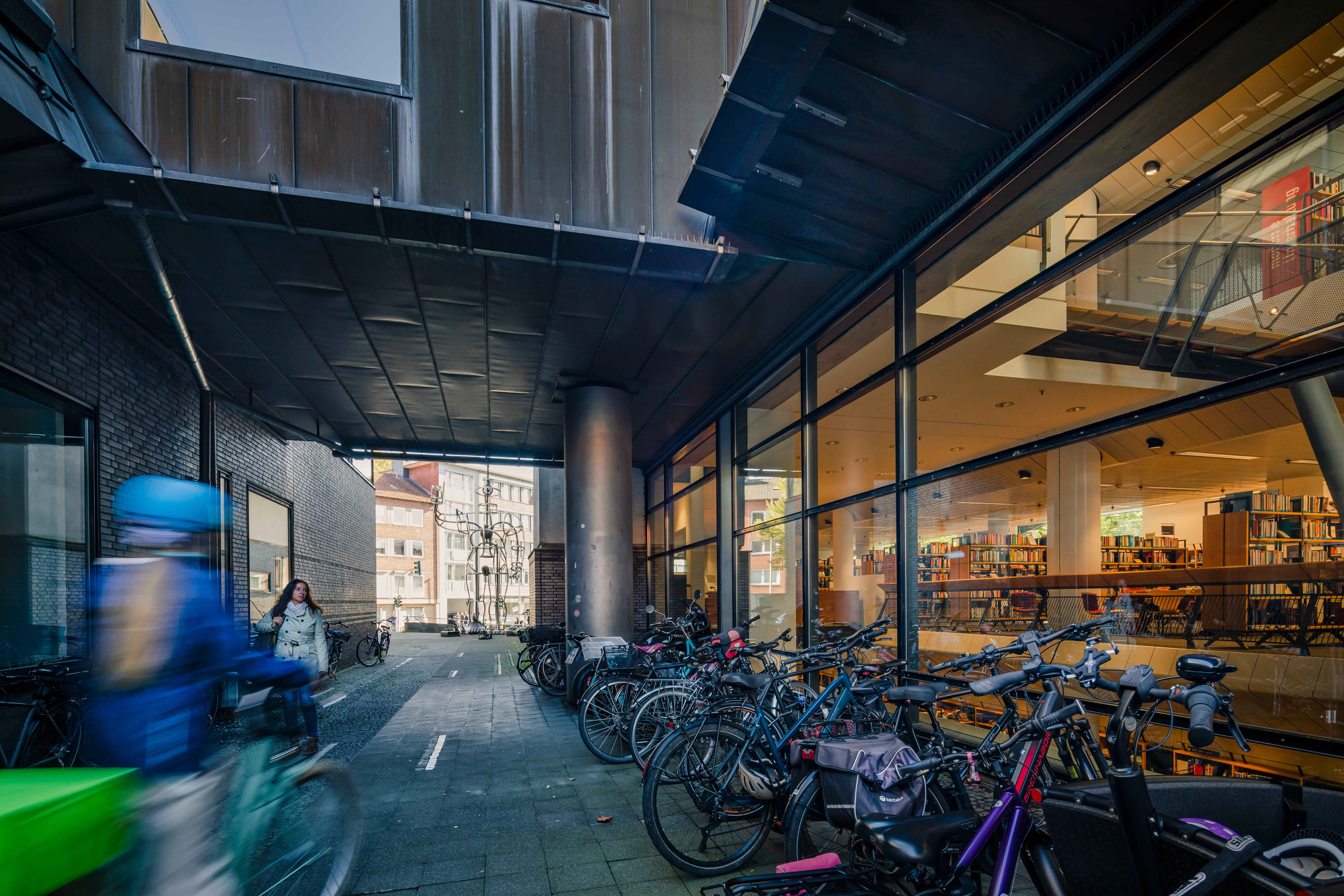 Außenansicht der Stadtbücherei Münster