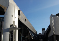 Wiedereröffnung Das Eingangsportal der Stadtbücherei Münster