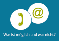 Grafik: Was ist möglich und was nicht Grafik: Was ist möglich und was nicht