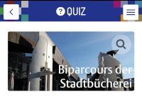 Screenshot des Biparcours der Stadtbücherei Münster Screenshot des Biparcours der Stadtbücherei Münster