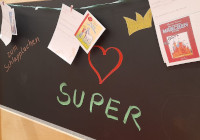 Beschriftung in der Kinderbücherei Beschriftung in der Kinderbücherei