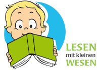Logo: Lesen mit kleinen Wesen Logo: Lesen mit kleinen Wesen
