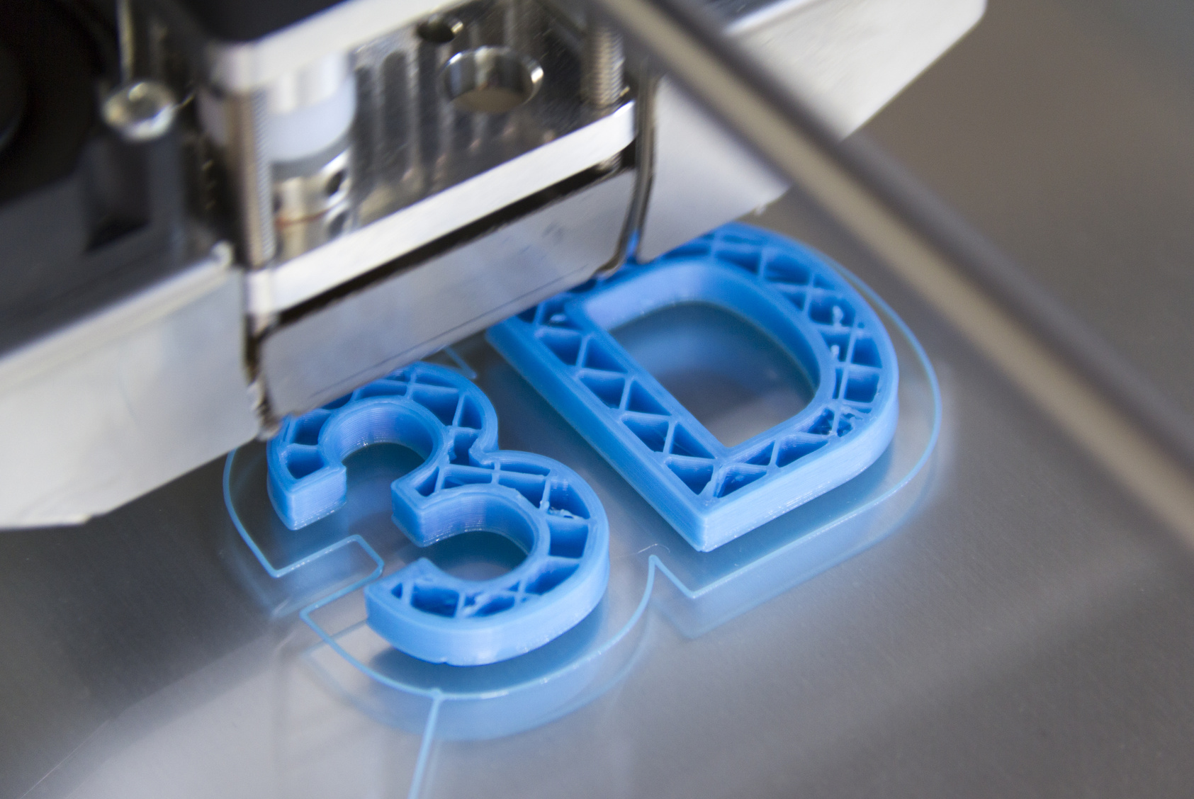 Ein Modell vom 3D-Schriftzug