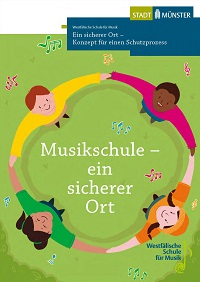 Titelblatt der Broschüre "Musikschule - ein sicherer Ort"