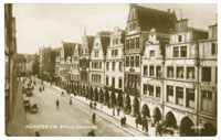 Historische Postkarte zeigt alten Prinzipalmarkt.
