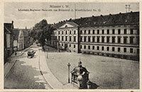 Postkarte von 1900 mit der Aegidiikaserne des Infanterie-Regiments Nr.13 Herwarth von Bittenfeld