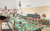 Großaufnahme des Dioramas zum Thema Stadt des Adels