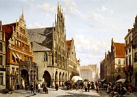 Gemalt wie nach einem Foto – Der Prinzipalmarkt vor über 150 Jahren