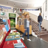 View into the museum shop