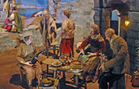 Detail der Neapolitanischen Krippe. 