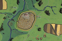 Modell der frühmittelalterlichen Domburg