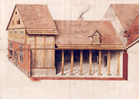 Abbildung von einem Bürgerhaus aus dem 16. Jahrhunderts