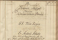 Abbildung eines Rentregisters von 1692