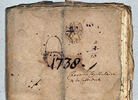 'Rapiarium' Ratsprotokoll, 1738, Frontansicht