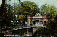 Eingang des alten Zoos, der ein beliebter Ort für Kolonialveranstaltungen war.