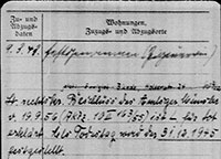 Amtliche Stigmatisierung auf einer Meldekarte: 9.3.1943 'festgenommen (Zigeunerin)'