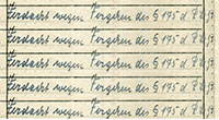 Abbildung mit einem handschriftlichen Eintrag in ein Tagebuch für Strafsachen