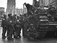Foto der Besetzung Münsters am 2. April 1945