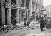Foto von der Trümmerräumung in der Salzstraße