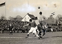 Foto einer Spielszene im Preußenstadion