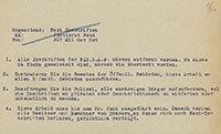 Schriftstück mit Anweisung an Oberbürgermeister Busso Peus zur Entfernung von NS-Symbolen
