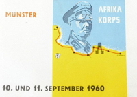 Programm zum Treffen des Afrika-Korps 1960 mit der Abbildung von Erwin Rommel