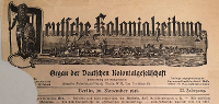 Cover der Deutschen Kolonialzeitung