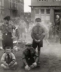 Verbrennung von Gewerkschaftsschriften, 1933.