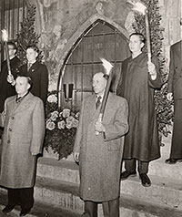 Foto Gedenktafel an der Rathaus-Vorderseite