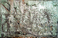 Inschriftentafel am Gedenkstein