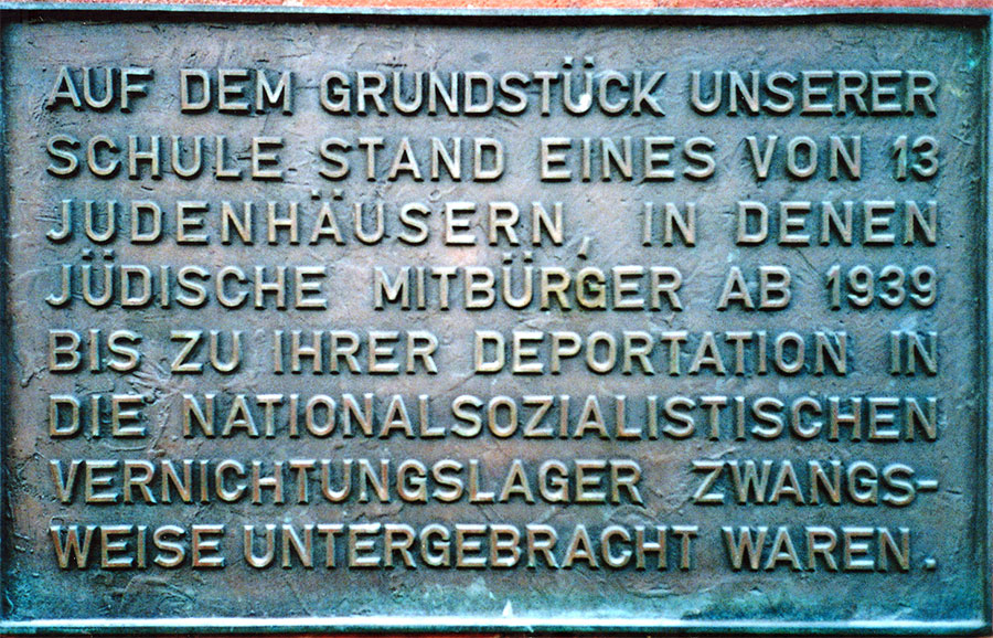 Gedenktafel Paul-Gerhardt-Schule