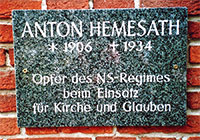 Gedenktafel Hemesath