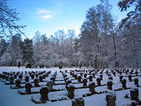 Die Sandsteinkreuze im Schnee