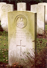 Grab eines britischen Soldaten