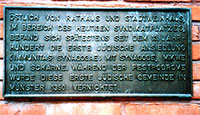 Gedenktafel Judenpogrom 1350