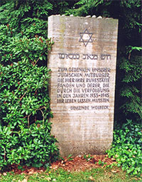 Gedenkstein für Opfer der NS-Verfolgung