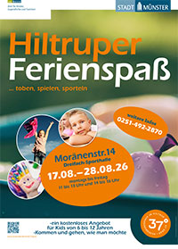 Plakat für den Hiltruper Ferienspaß