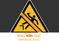 Die Voll ist out Umfragekarte 2020