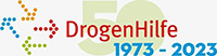 Logo: 50 Jahre Drogenhilfe