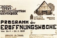 Foto: Ausschnitt des Plakates der Eröffnung von 1981