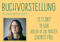 Flyer zur Lesung zum Buch Tierethik von Frederike Schmitz.