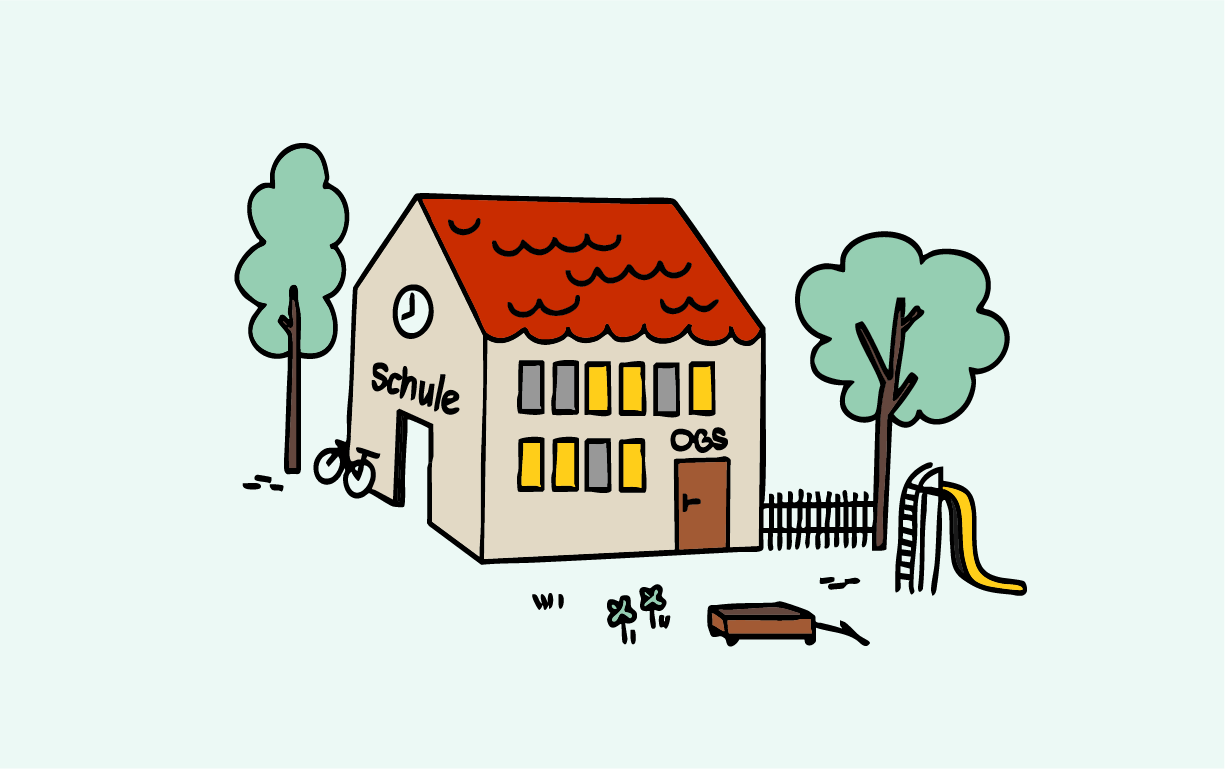 Illustration: Schule