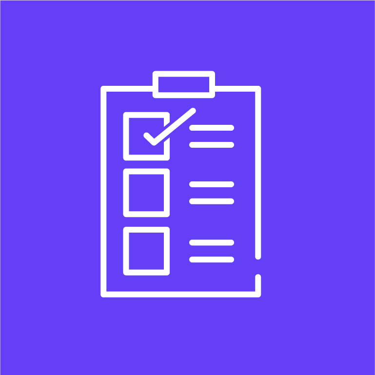 Icon einer Checkliste