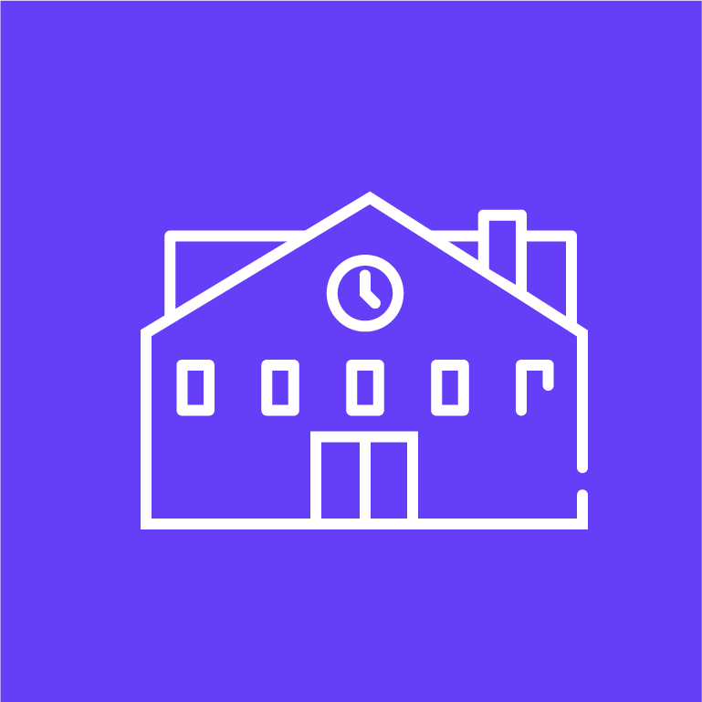 Icon eines großen Gebäudes