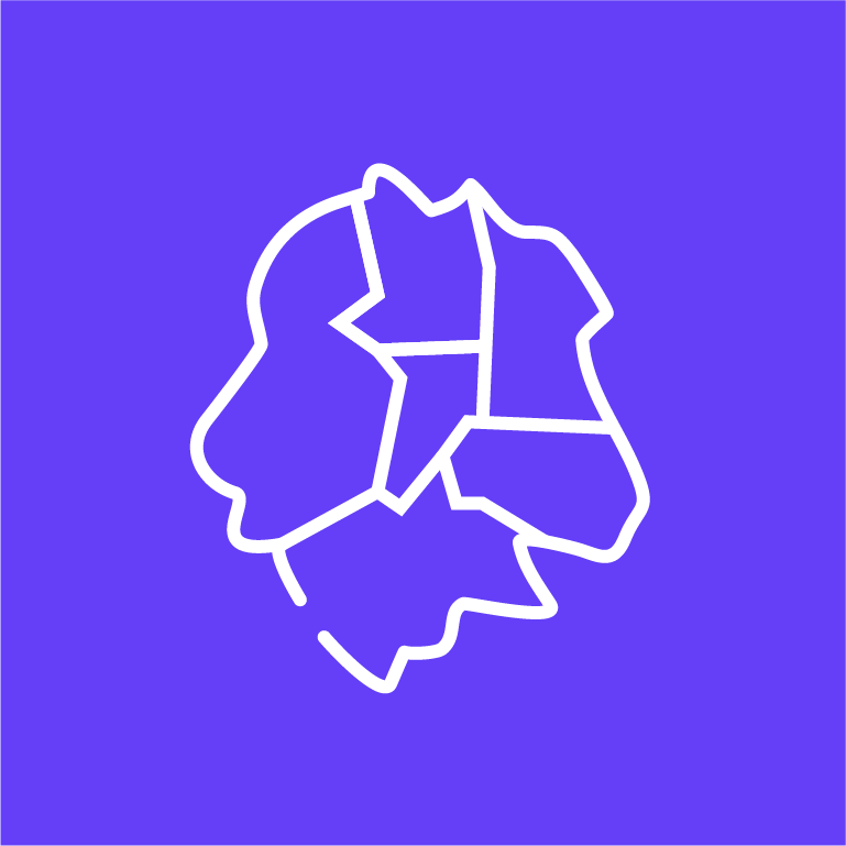 Icon des Grundrisses der Stadt Münster mit Stadtbezirken