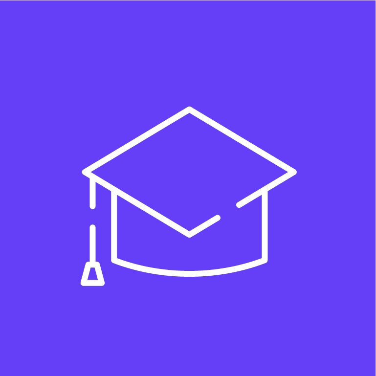 Icon einer Absolventenkappe