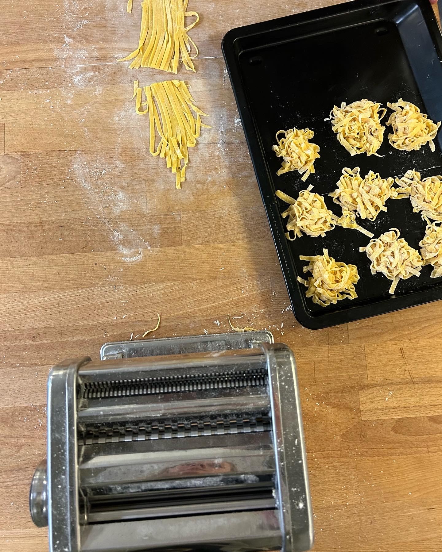 Pasta-Nester und Nudelmaschine